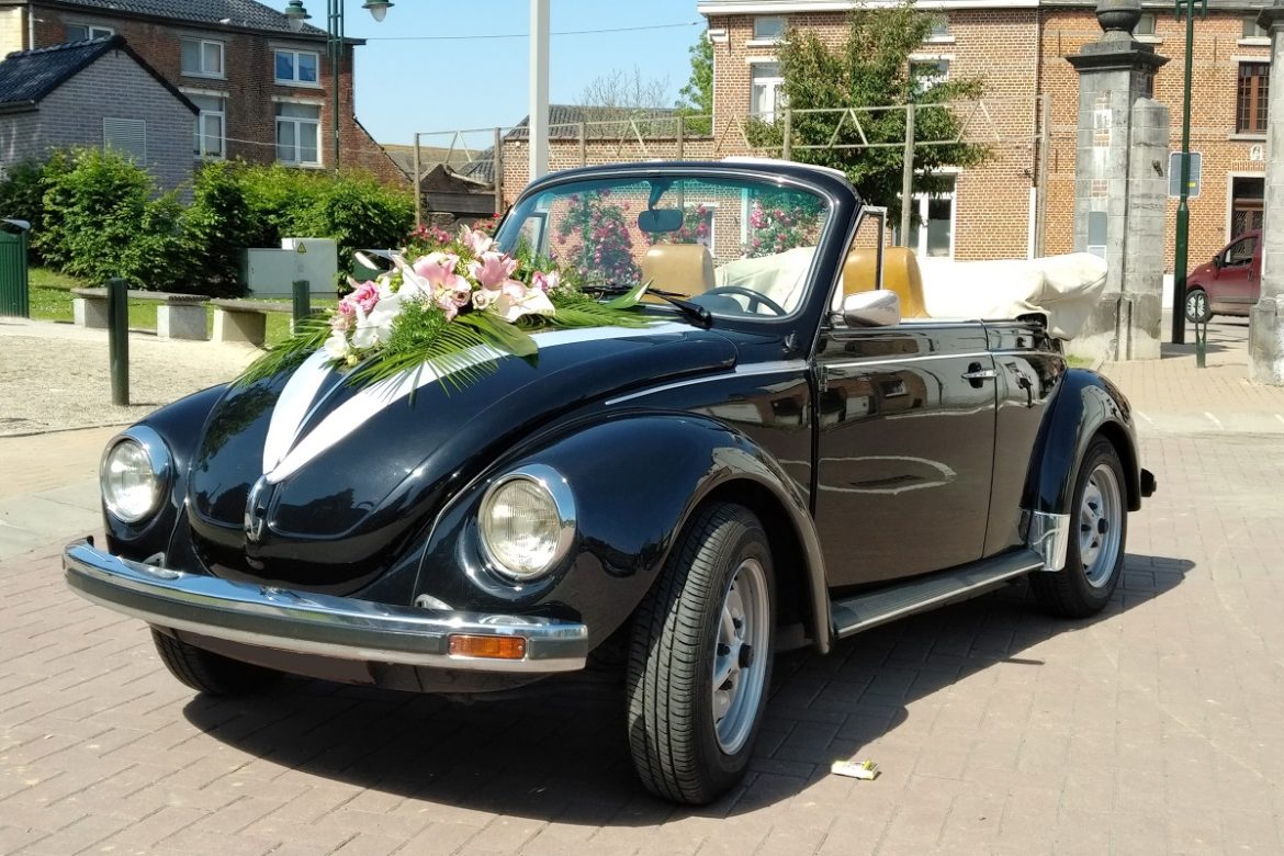 Volkswagen 1303 cabriolet cox coccinelle noire location louer mariage ancetre - Copie